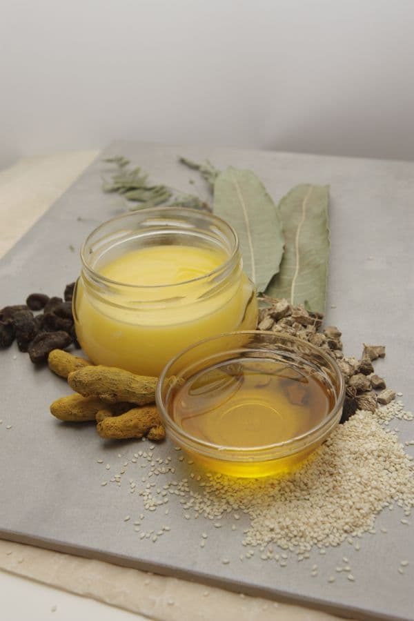 free photo of bowls with liquid and food ing — what is desi ghee article image